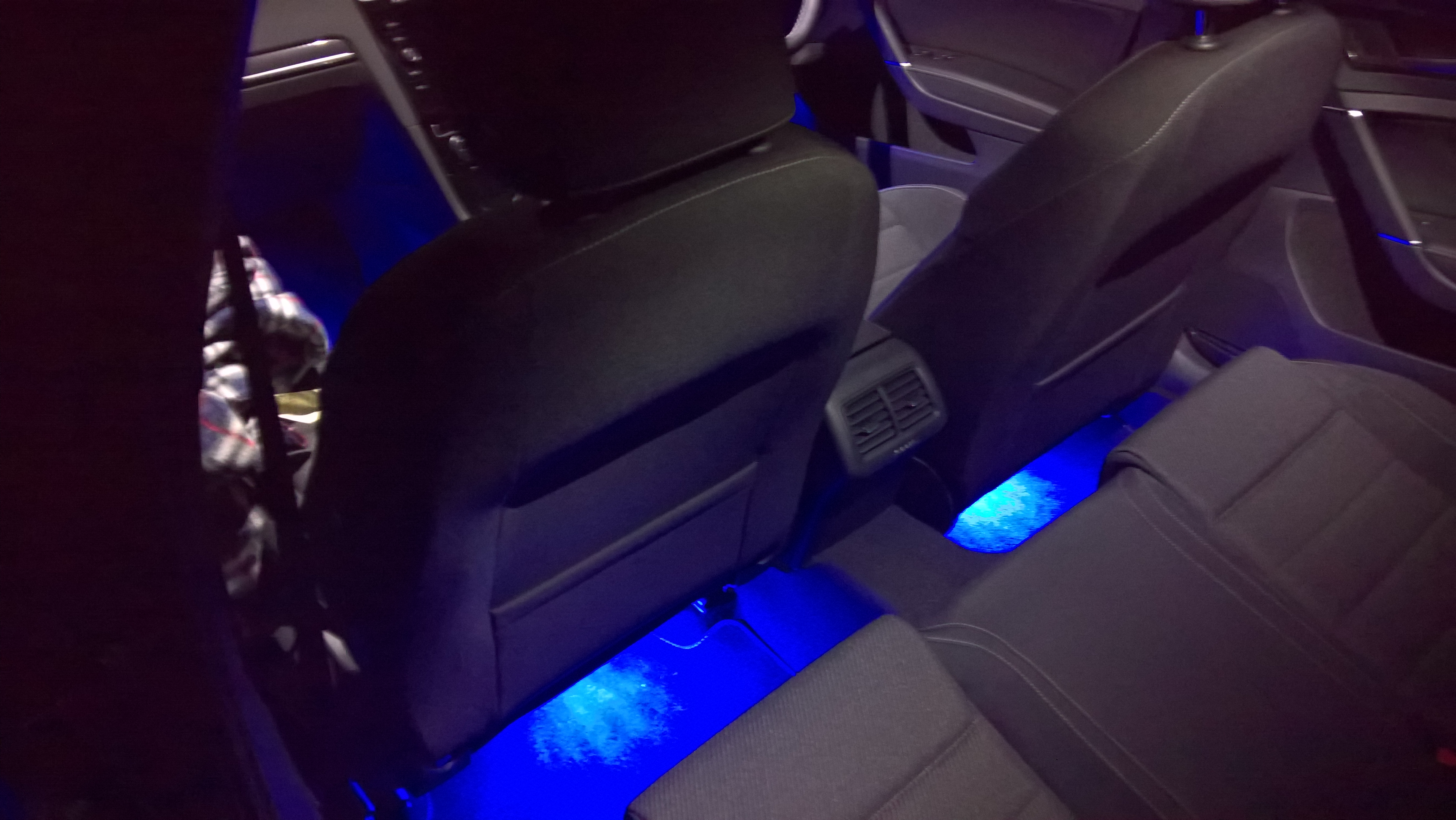 TOPLEDSHOP BLUE LED FOOTWELL LIGHTING 2x50CM STRIPS DOUBLE DENSITY