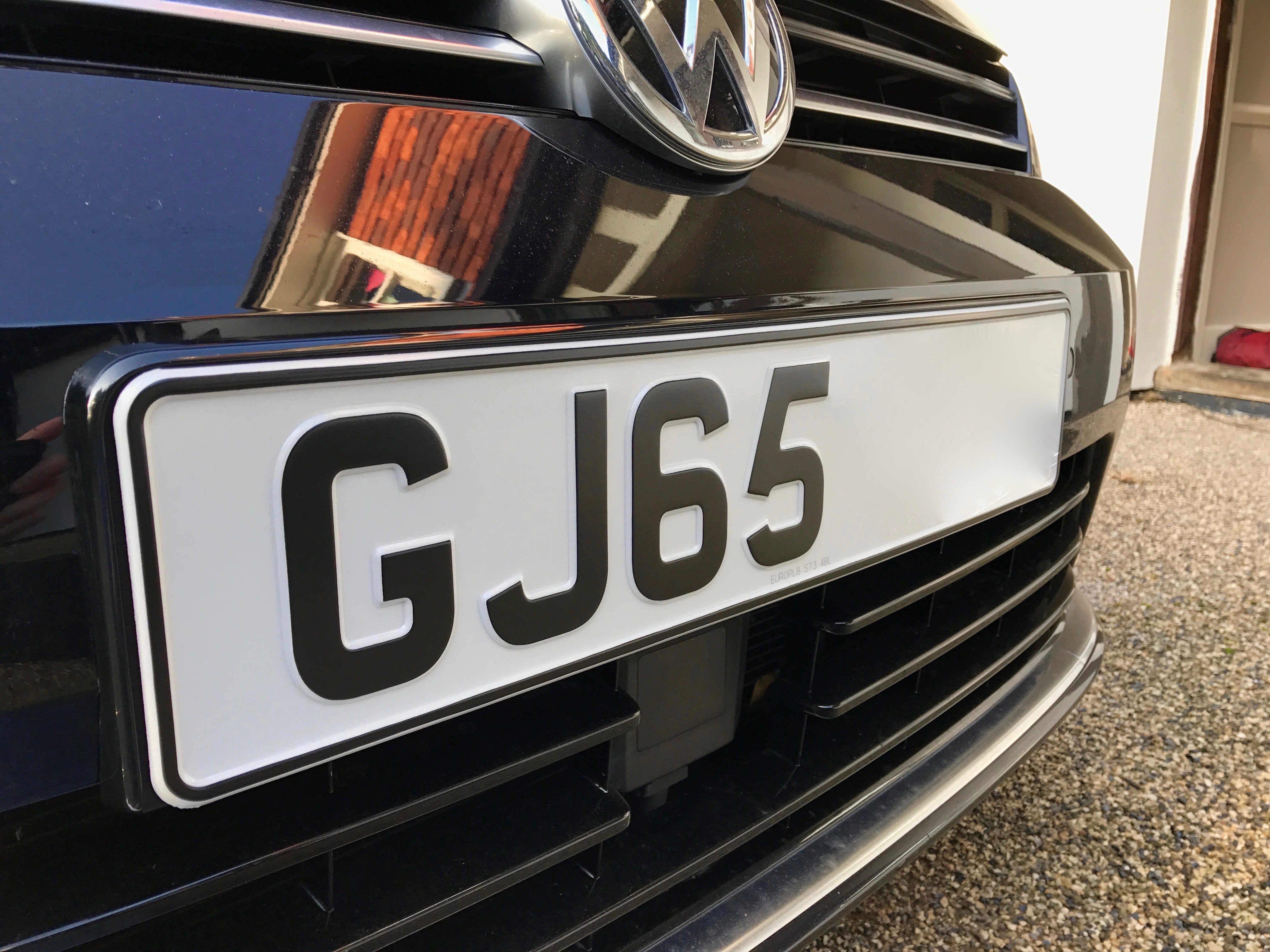 vw number plate surrounds