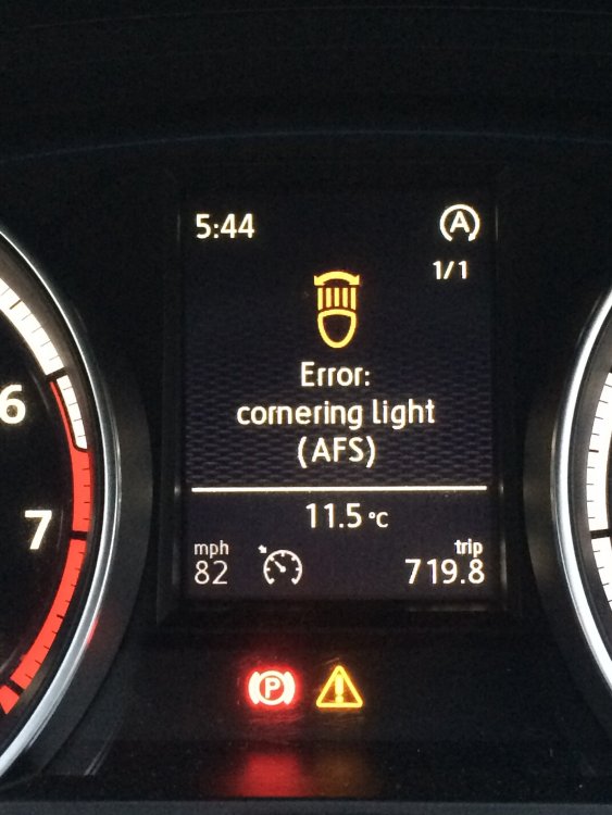 Cornering light VW Golf R MK7 Chat VWROC VW R Owners Club