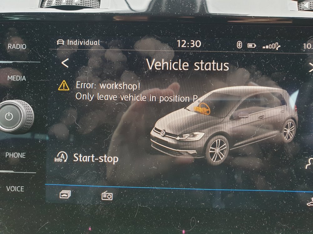 Workshop Error Message - VW Golf R MK7 Chat - VWROC - VW R Owners Club