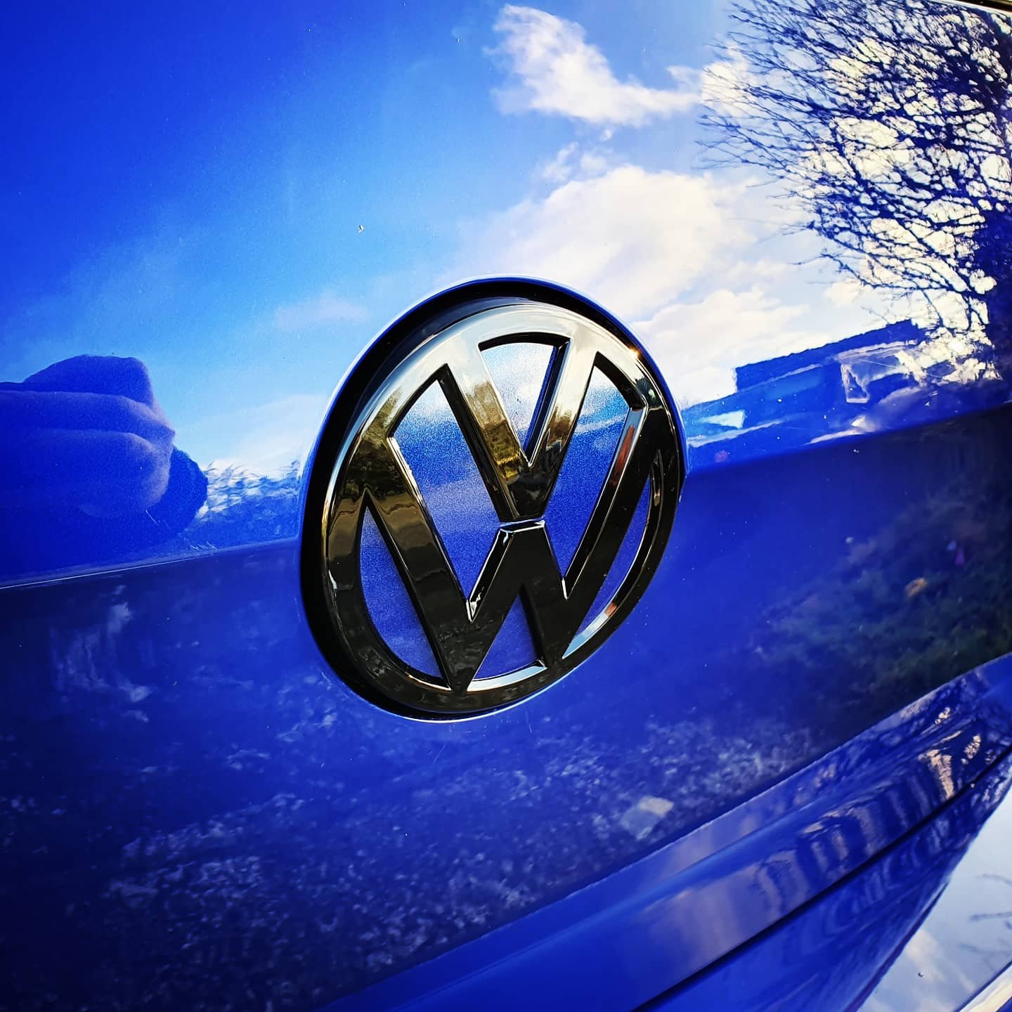 VW Golf 7 VII Facelift Front & Heck Emblem Schwarz Black Zeichen Logo  R-Line ACC