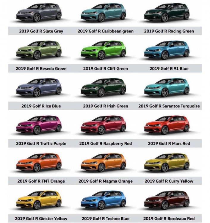 Colours - VW Golf R MK8 Chat - VWROC - VW R Owners Club